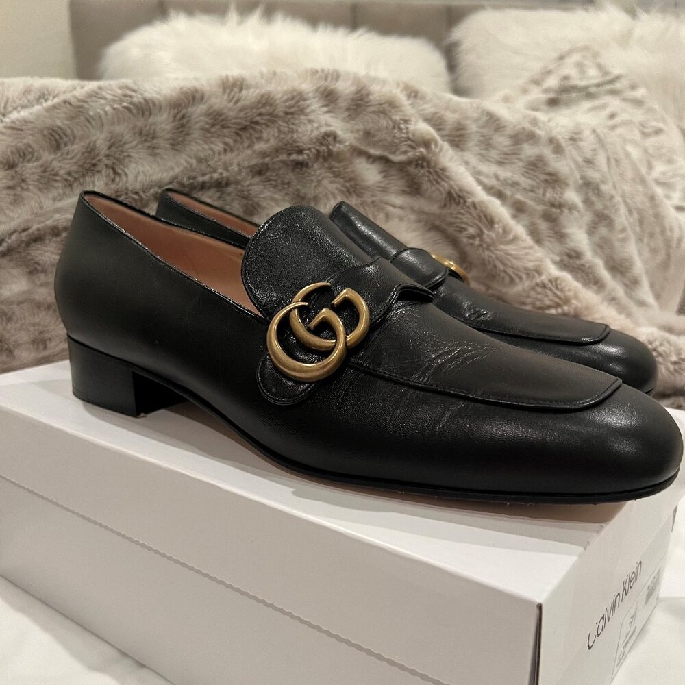 Women's Gucci GG Marmont Loafers, Size 42